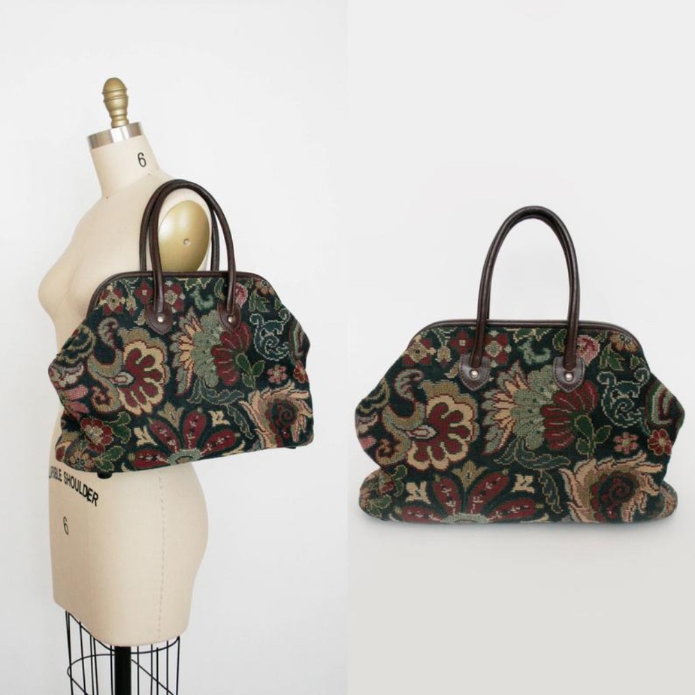 BOHO Vintage Floral Tapestry Tote